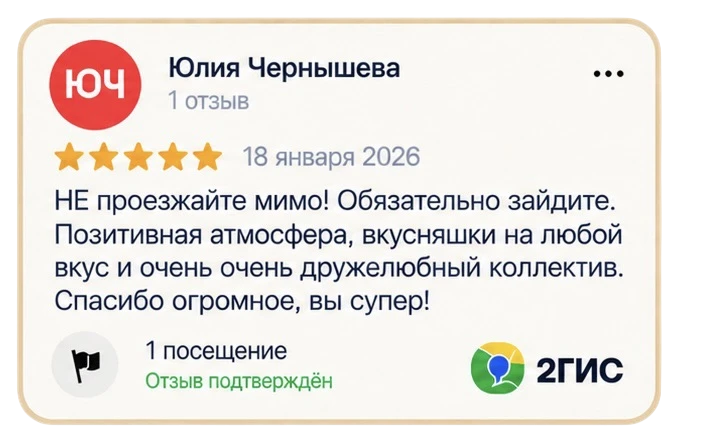 Отзыв Юлии Чернышевой
